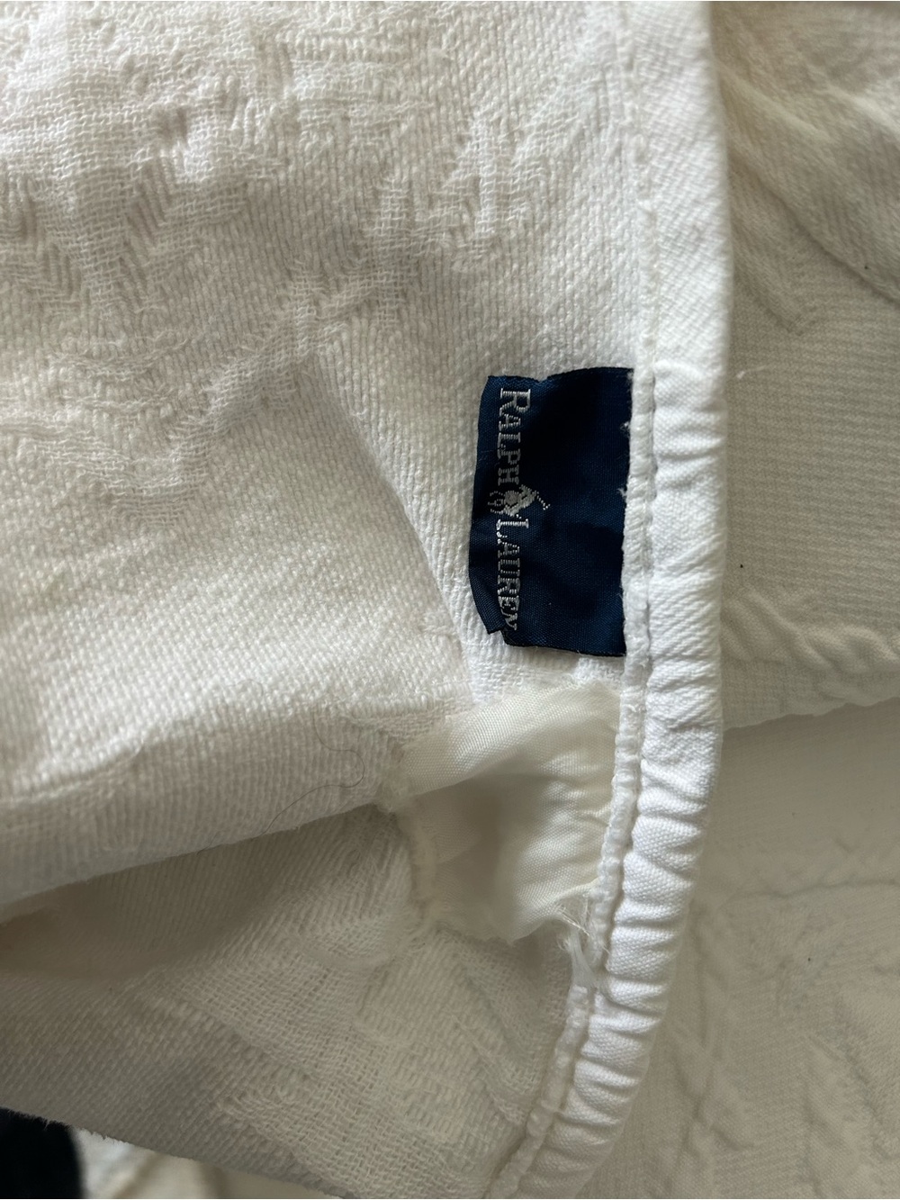 Ralph Lauren Matelasse White Quilted Bedspread Size Full - Picture 4 of 7